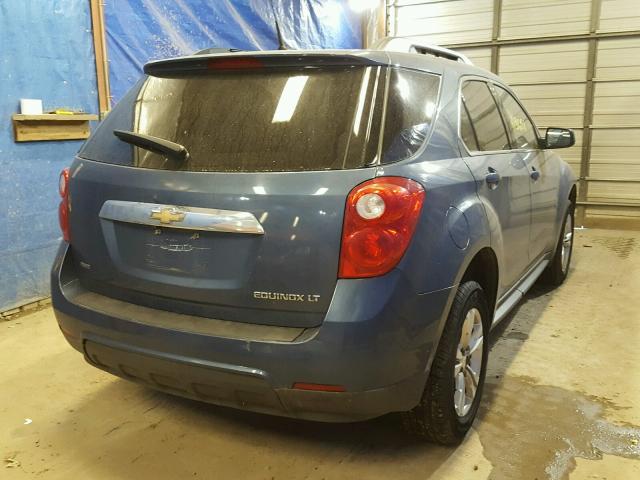 2GNFLEEK3C6307206 - 2012 CHEVROLET EQUINOX LT BLUE photo 4