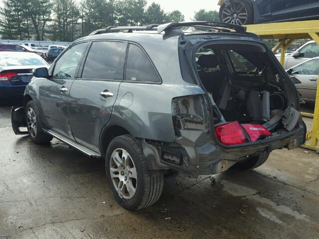 2HNYD284X7H510690 - 2007 ACURA MDX TECHNO GRAY photo 3