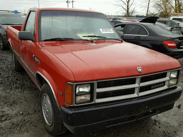 1B7GL26X2LS605684 - 1990 DODGE DAKOTA RED photo 1