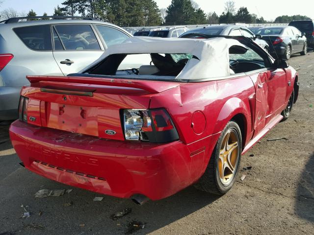 1FAFP45XXXF122168 - 1999 FORD MUSTANG GT RED photo 4