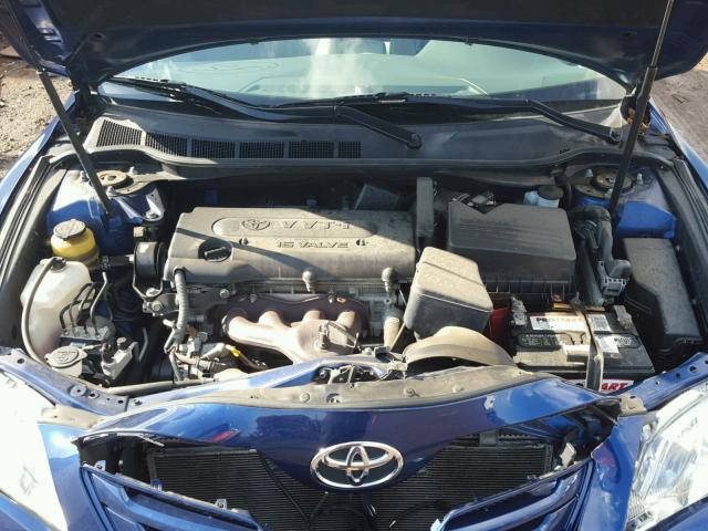 4T1BE46K69U308169 - 2009 TOYOTA CAMRY BASE BLUE photo 7