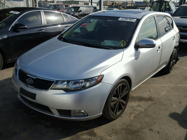 KNAFW5A3XB5446609 - 2011 KIA FORTE SX SILVER photo 2