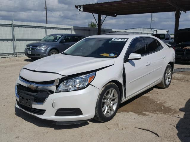 1G11C5SL2FF216821 - 2015 CHEVROLET MALIBU 1LT WHITE photo 2