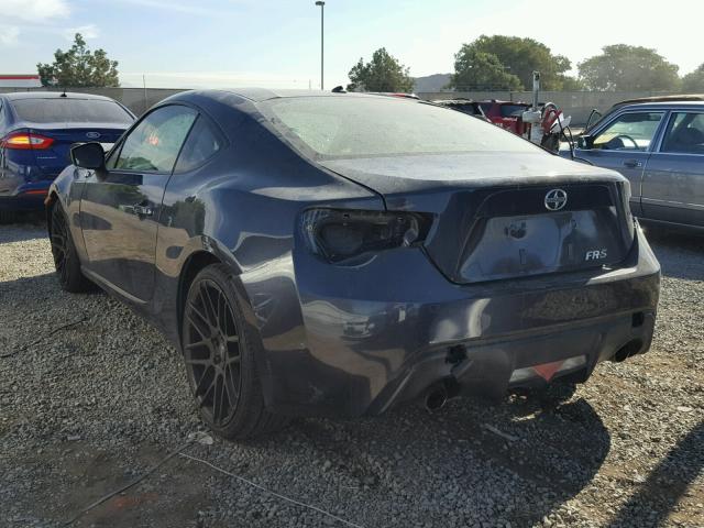 JF1ZNAA1XD2713557 - 2013 TOYOTA SCION FR-S ლურჯი ფოტო 3