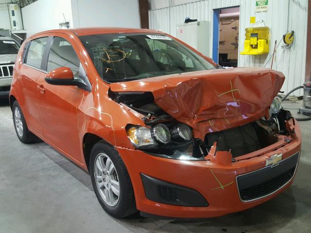 1G1JC6SH8D4202156 - 2013 CHEVROLET SONIC LT ORANGE photo 1