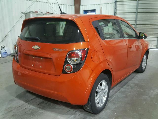 1G1JC6SH8D4202156 - 2013 CHEVROLET SONIC LT ORANGE photo 4