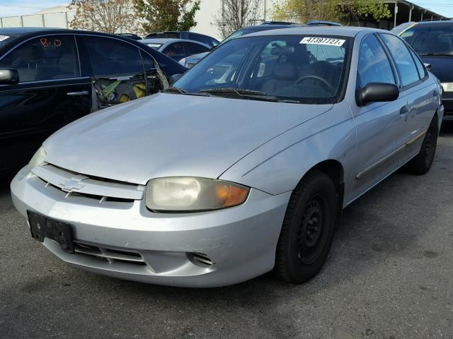 1G1JC52FX37337130 - 2003 CHEVROLET CAVALIER SILVER photo 2