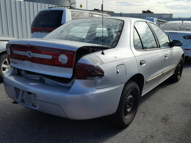 1G1JC52FX37337130 - 2003 CHEVROLET CAVALIER SILVER photo 4