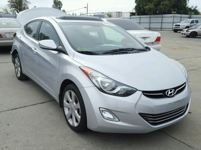 KMHDH4AEXDU858498 - 2013 HYUNDAI ELANTRA GL SILVER photo 1