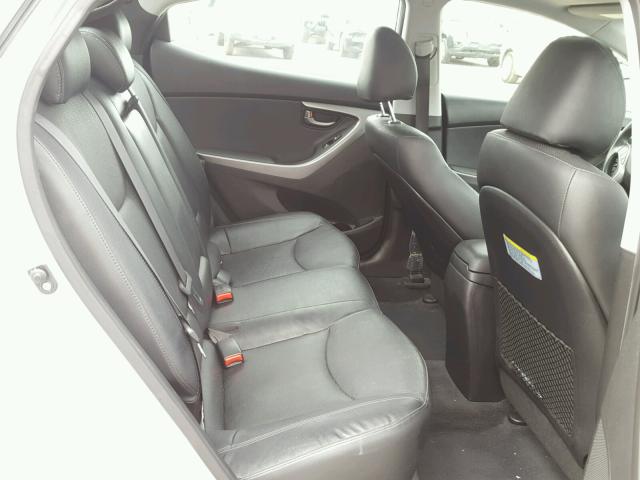 KMHDH4AEXDU858498 - 2013 HYUNDAI ELANTRA GL SILVER photo 6