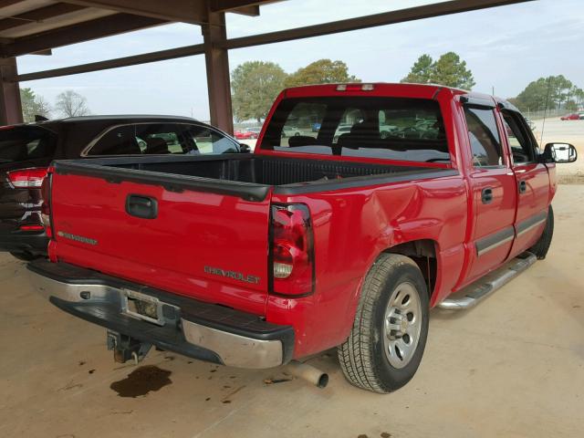 2GCEC13T551206841 - 2005 CHEVROLET SILVERADO RED photo 4