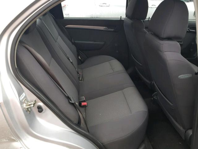 KL1TD5DEXAB047604 - 2010 CHEVROLET AVEO LS SILVER photo 6