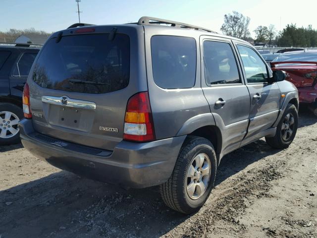 4F2YZ04193KM39671 - 2003 MAZDA TRIBUTE LX GRAY photo 4