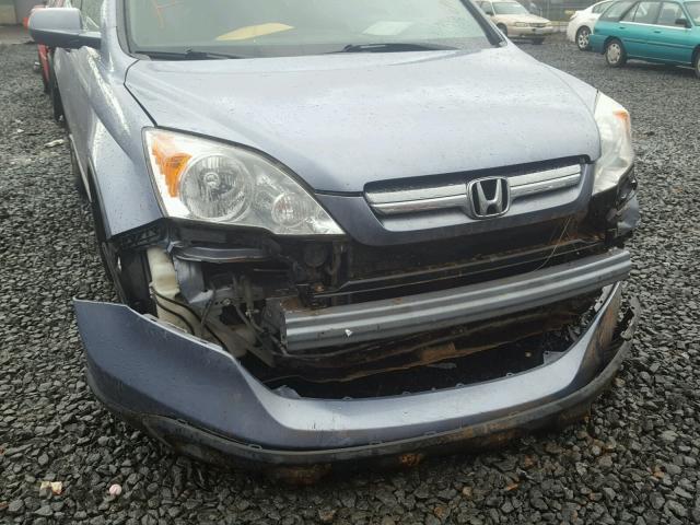 JHLRE38797C065274 - 2007 HONDA CR-V EXL BLUE photo 9