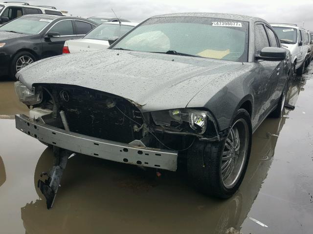 2B3CL3CG5BH567500 - 2011 DODGE CHARGER GRAY photo 2