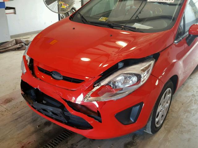 3FADP4EJ2DM150559 - 2013 FORD FIESTA SE RED photo 9