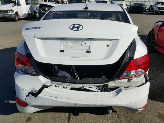 KMHCT4AE2DU549795 - 2013 HYUNDAI ACCENT GLS WHITE photo 9