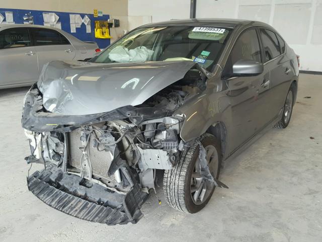 3N1AB7AP1EY323315 - 2014 NISSAN SENTRA S SILVER photo 2