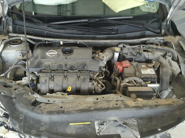 3N1AB7AP1EY323315 - 2014 NISSAN SENTRA S SILVER photo 7