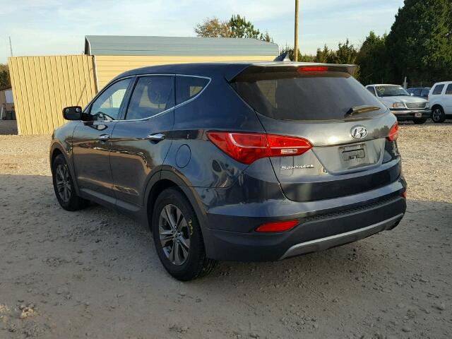 5XYZT3LB4DG014805 - 2013 HYUNDAI SANTA FE S GRAY photo 3