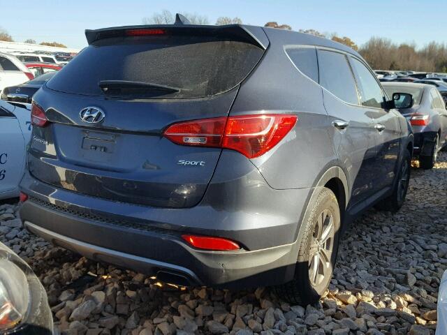 5XYZT3LB4DG014805 - 2013 HYUNDAI SANTA FE S GRAY photo 4