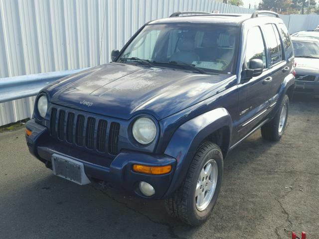 1J8GL58KX2W264067 - 2002 JEEP LIBERTY LI BLUE photo 2