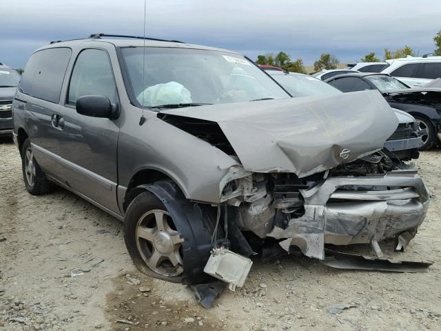 4N2ZN15T91D816679 - 2001 NISSAN QUEST GXE BROWN photo 1