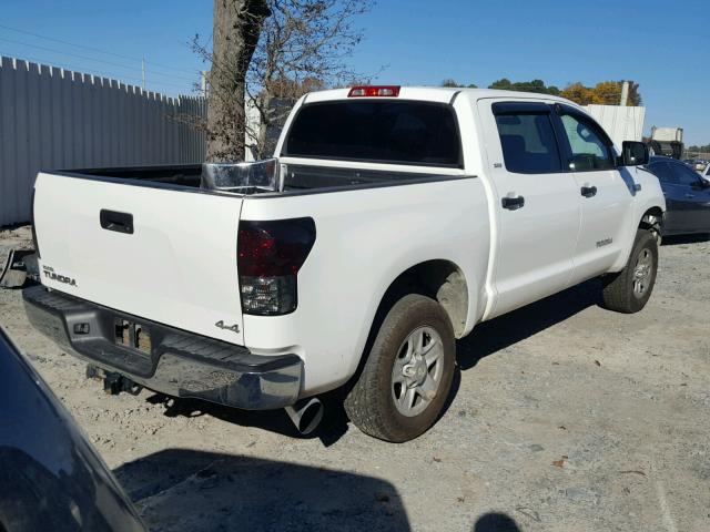 5TBDV54127S457038 - 2007 TOYOTA TUNDRA CRE WHITE photo 4