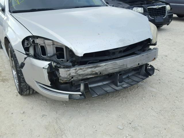 2G1WB57K191322309 - 2009 CHEVROLET IMPALA LS SILVER photo 9