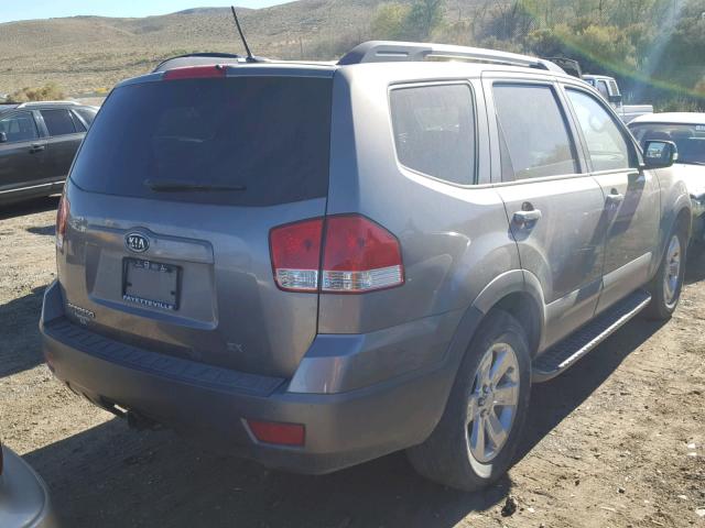 KNDJJ741185009866 - 2009 KIA BORREGO LX GRAY photo 4