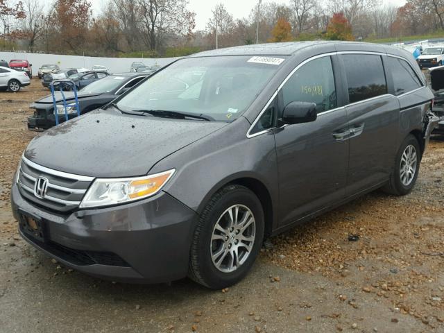 5FNRL5H61CB048858 - 2012 HONDA ODYSSEY EX GRAY photo 2