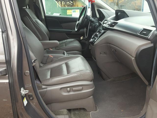 5FNRL5H61CB048858 - 2012 HONDA ODYSSEY EX GRAY photo 5