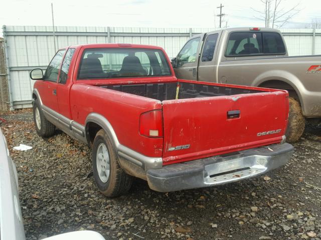 1GCDT19X4W8118402 - 1998 CHEVROLET S TRUCK S1 RED photo 3