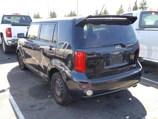 JTLKE50E781026849 - 2008 SCION XB BLACK photo 3