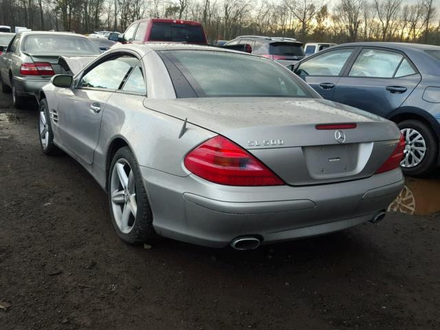 WDBSK75FX5F095338 - 2005 MERCEDES-BENZ SL 500 SILVER photo 3