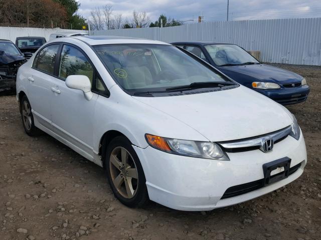 1HGFA16897L114597 - 2007 HONDA CIVIC EX WHITE photo 1