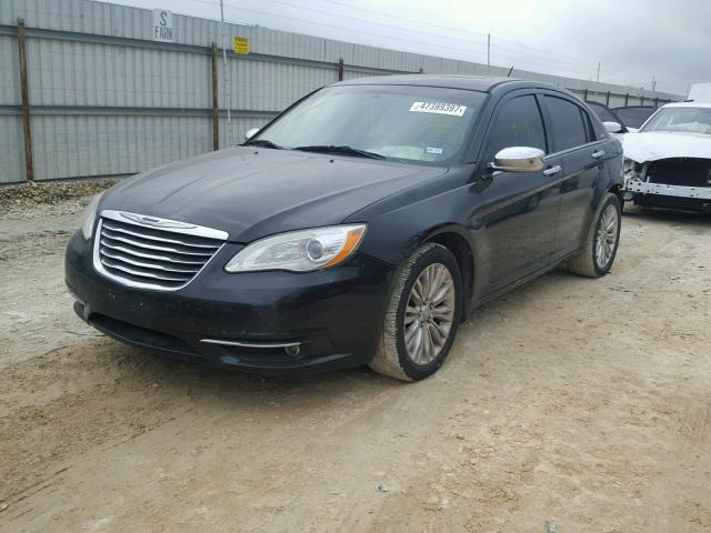 1C3BC2FG1BN582250 - 2011 CHRYSLER 200 LIMITE BLACK photo 2