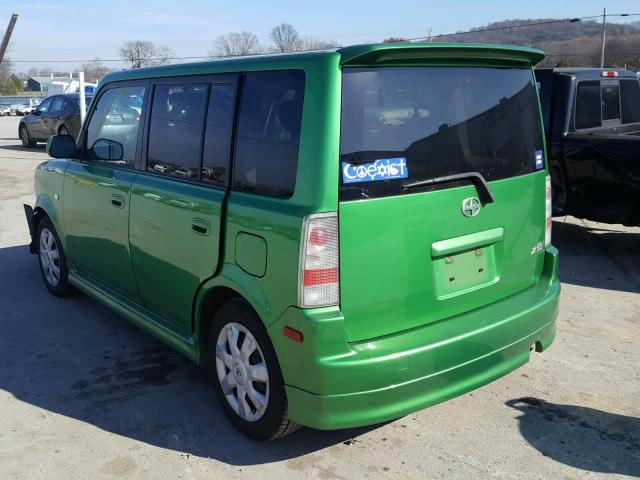 JTLKT324X64064473 - 2006 TOYOTA SCION XB GREEN photo 3