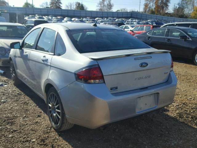 1FAHP3GNXBW165447 - 2011 FORD FOCUS SES SILVER photo 3