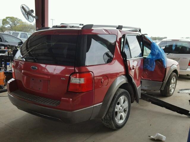 1FMZK02187GA08819 - 2007 FORD FREESTYLE RED photo 4