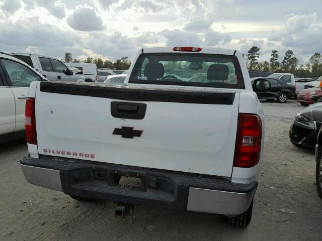 1GCEC14C09Z200084 - 2009 CHEVROLET SILVERADO WHITE photo 6