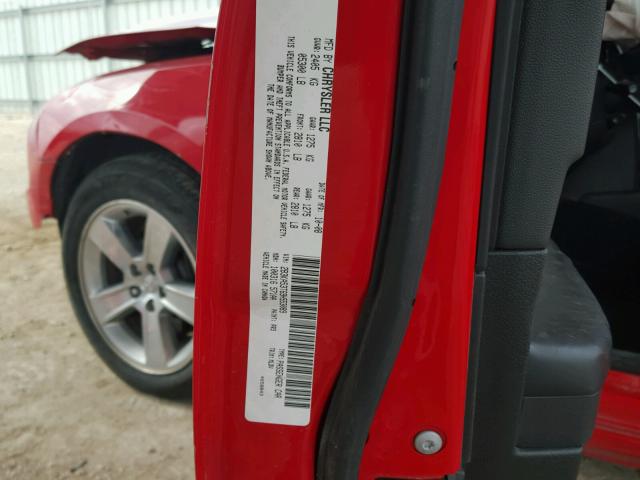 2B3KA53T69H553089 - 2009 DODGE CHARGER R/ RED photo 10