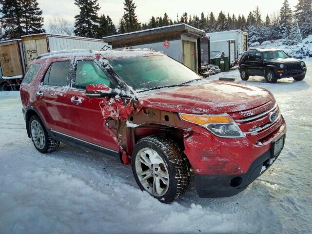 1FMHK8F82CGA22064 - 2012 FORD EXPLORER L RED photo 1