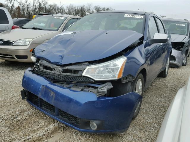 1FAHP37N09W208056 - 2009 FORD FOCUS SEL BLUE photo 2