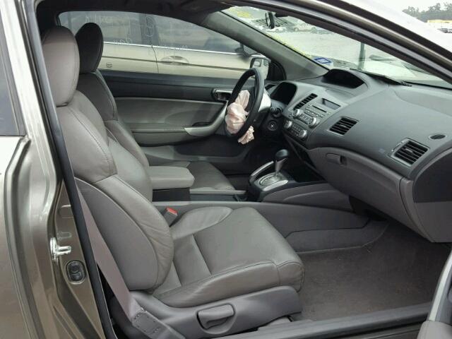 2HGFG12978H554703 - 2008 HONDA CIVIC EXL GRAY photo 5