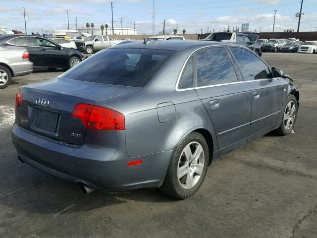 WAUAF78E56A239281 - 2006 AUDI A4 2 GRAY photo 4