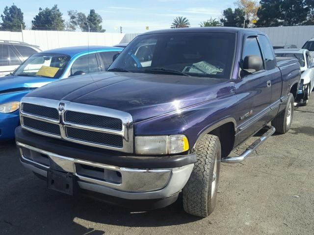 3B7HC13Z6XG226768 - 1999 DODGE RAM 1500 PURPLE photo 2