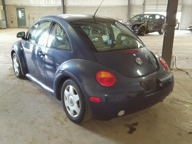 3VWCC21C2XM418458 - 1999 VOLKSWAGEN NEW BEETLE BLUE photo 3