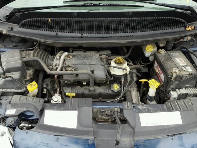 1C4GJ25371B229517 - 2001 CHRYSLER VOYAGER BLUE photo 7