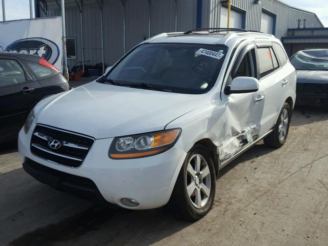 5NMSH13E98H136220 - 2008 HYUNDAI SANTA FE S WHITE photo 2